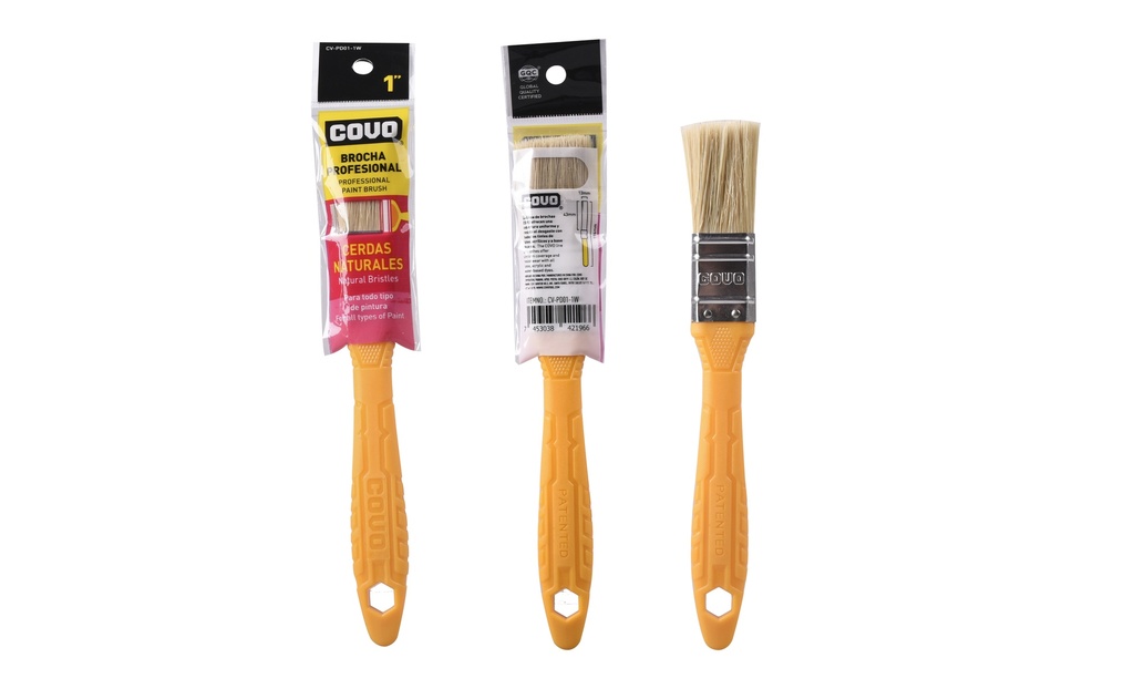 BROCHA CERDA BLANCA 1" COVO 6-144