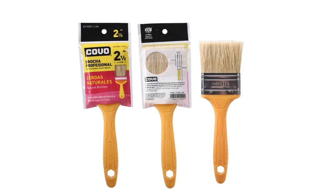 BROCHA CERDA BLANCA 2.5" COVO 6-147