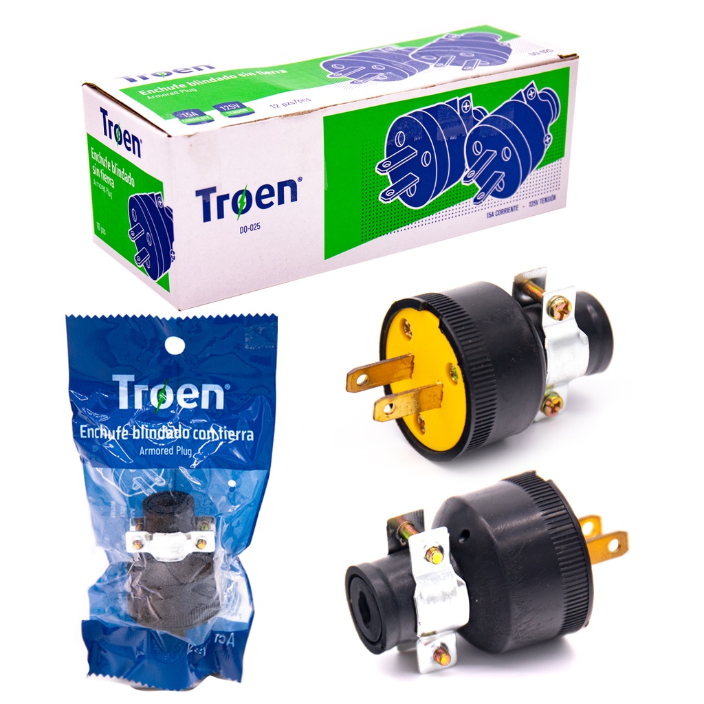 ENCHUFE AMARILLO PLASTICO 2P TROEN 6-192