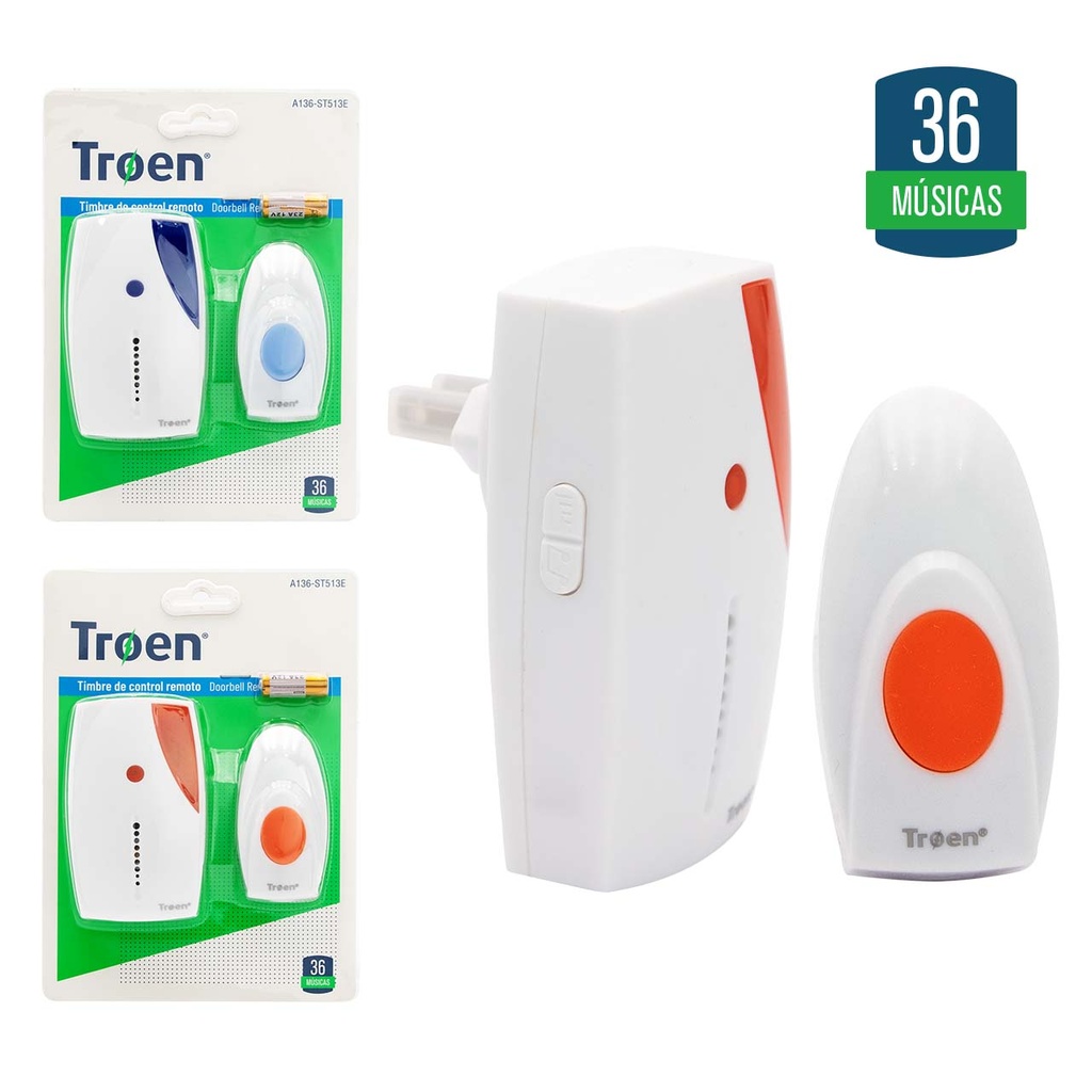 TIMBRE INALAMBRICO TROEN 6-193