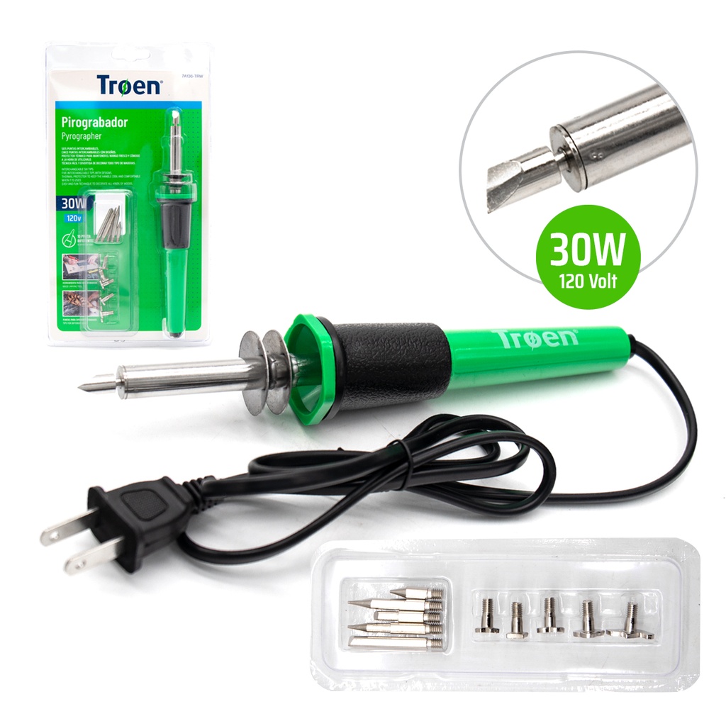 PIROGRABADOR 30W TROEN 6-195