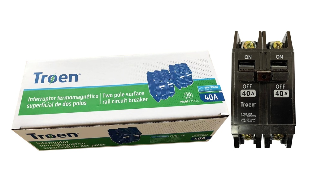BREAKER SUPERFICIAL 2x40A TROEN 6-236