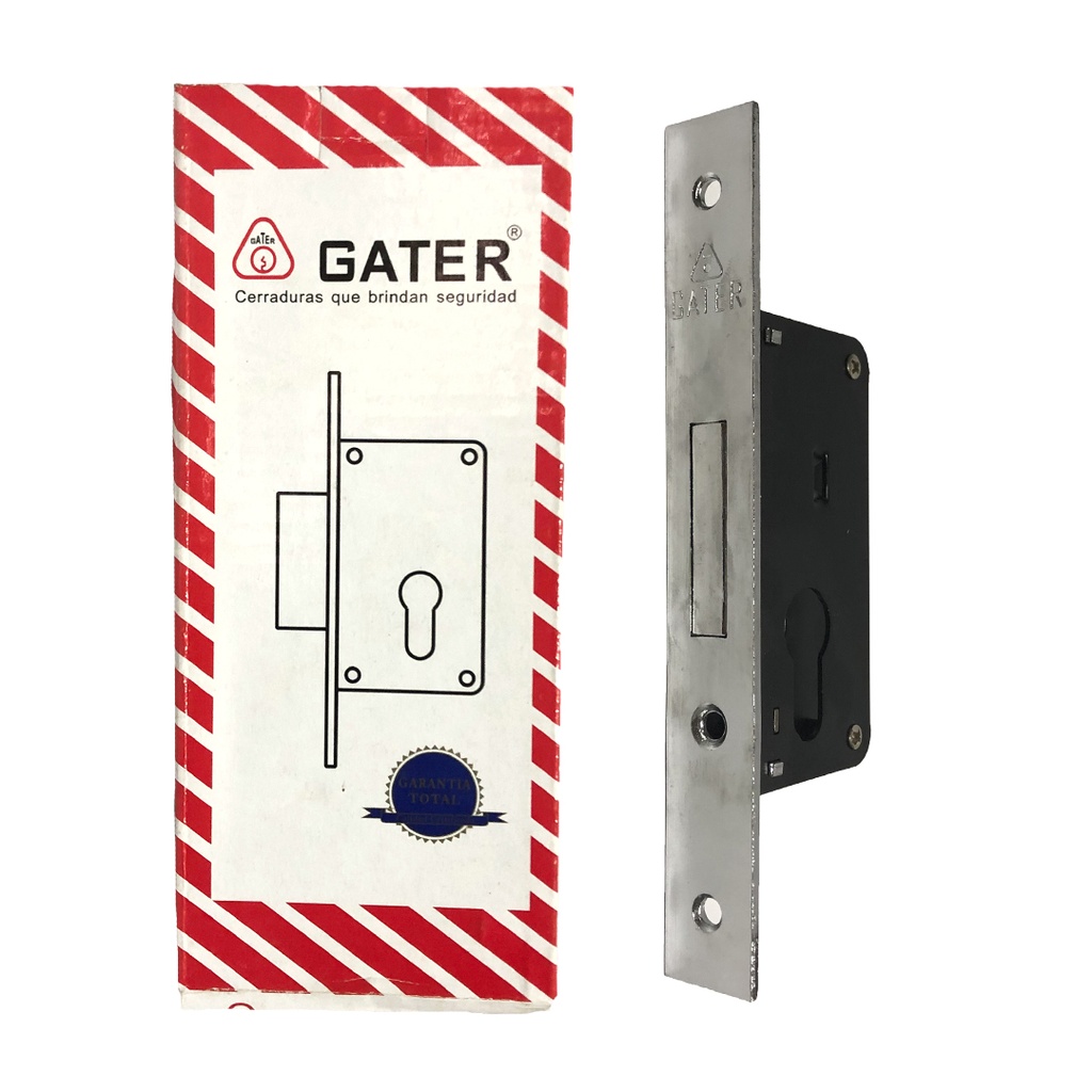 CERRADURA EMBUTIR SEGURIDAD CORTA 25MM GATER 6-296