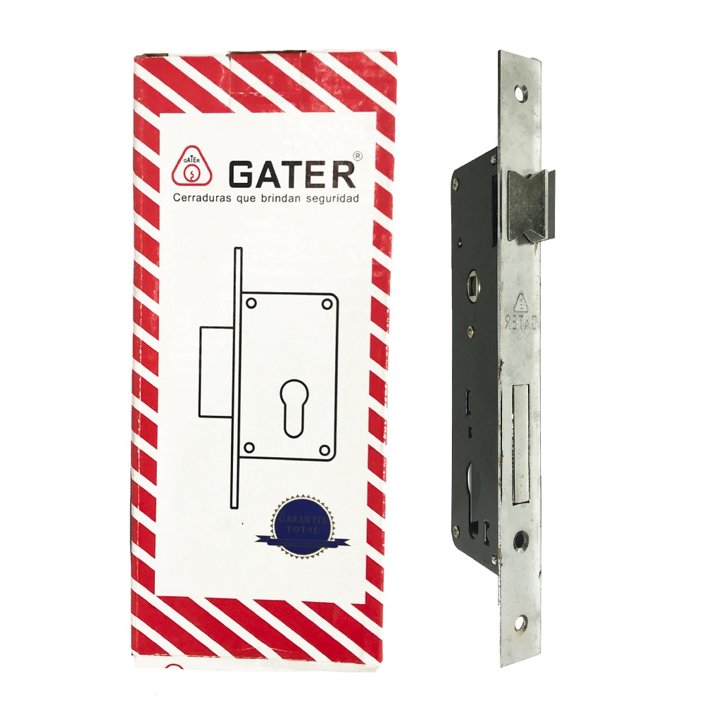 CERRADURA EMBUTIR SEGURIDAD CORTA 35MM GATER 6-298