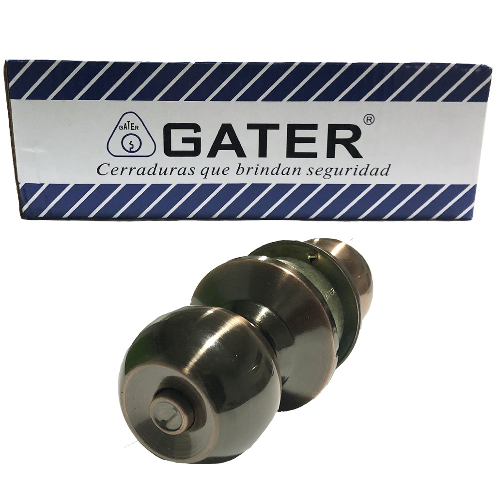 CERRADURA DE POMO BOTON COBRE GATER 6-306