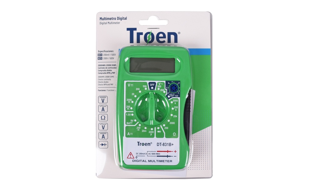 MULTIMETRO DIGITAL TROEN 6-315