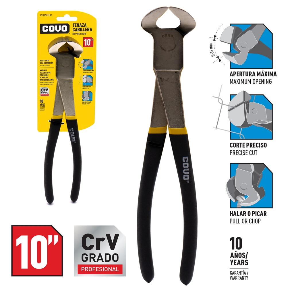 TENAZA CABILLERA 10” COVO 6-382