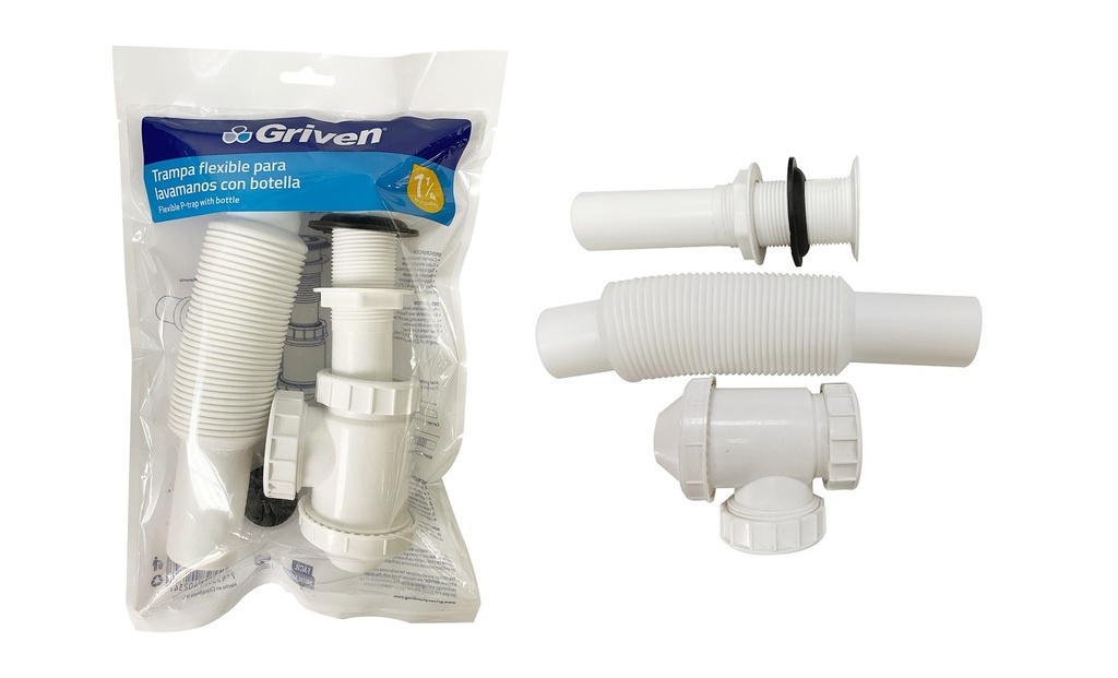 DESAGUE CON SIFON EXTENSIBLE 1 1/4 GRIVEN 6-419