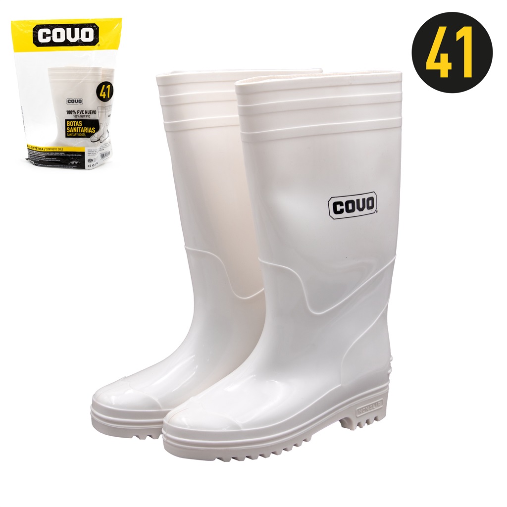 BOTA PLASTICO BLANCA ALTA N 41 S/P HIERRO COVO 6-425