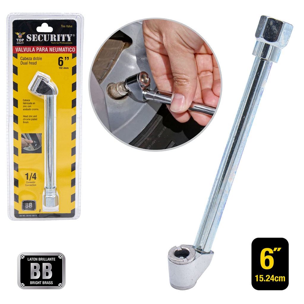 VALVULA DE AIRE P/CAUCHO PEQ SECURITY 6-475
