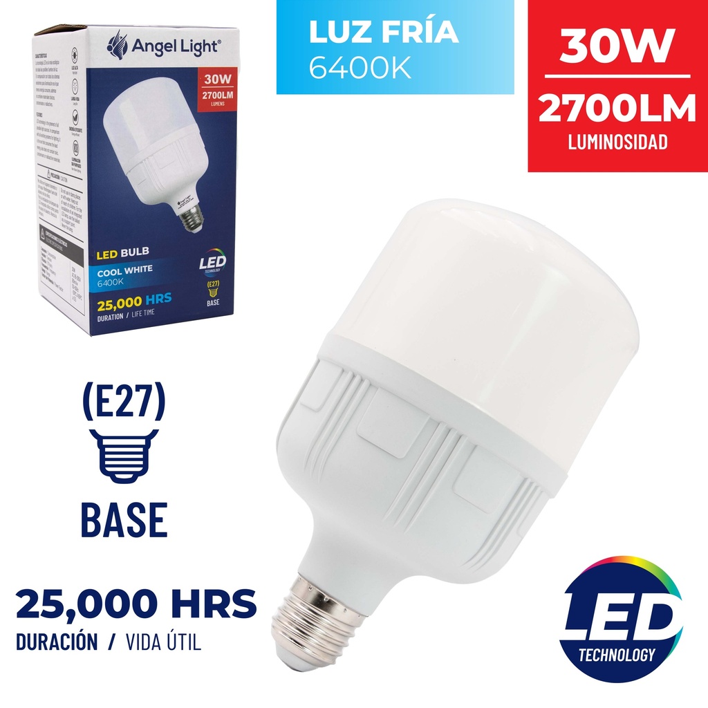 BOMBILLO LED 30W ANGEL LIGHT E27 110/220 6-500