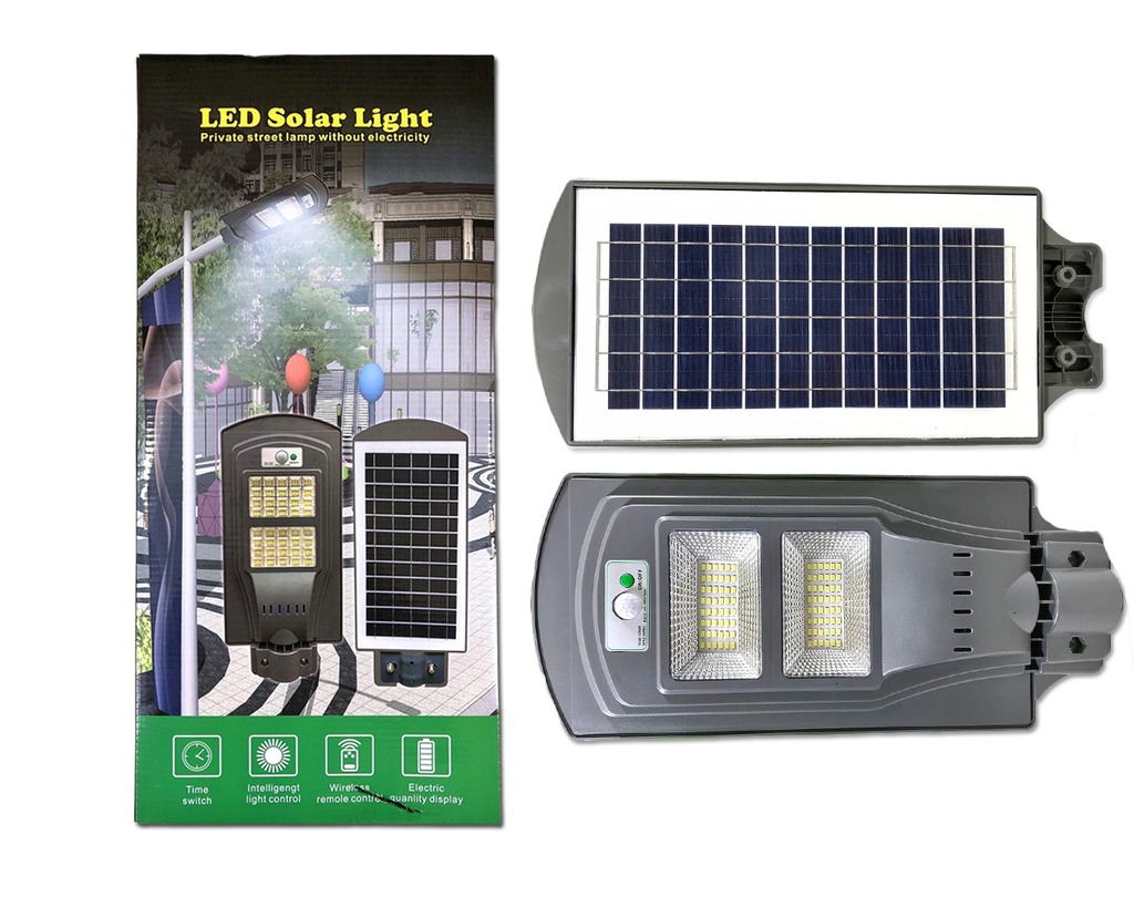 LAMPARA EXT LED 60W C/PANEL SOLAR LIGHT 6-515