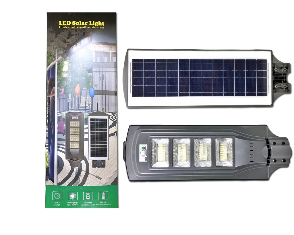 LAMPARA EXT LED 120W C/PANEL SOLAR LIGHT 6-517