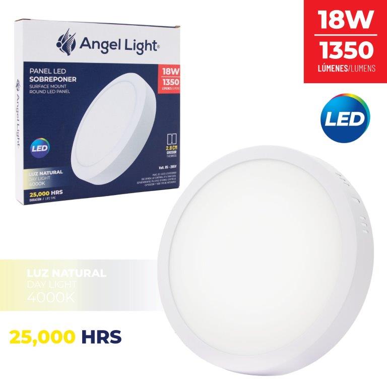 PANEL LED SUPER BLANC RED 18W LUZ NATURAL ANGEL LIGHT 6-549