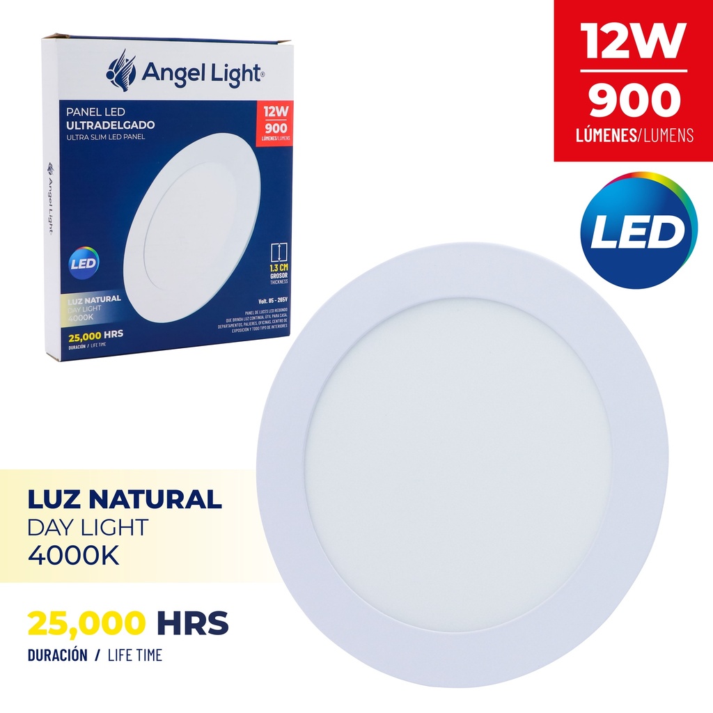 PANEL LED EMP RED LUZ NATURAL 12W ANGEL L 6-554