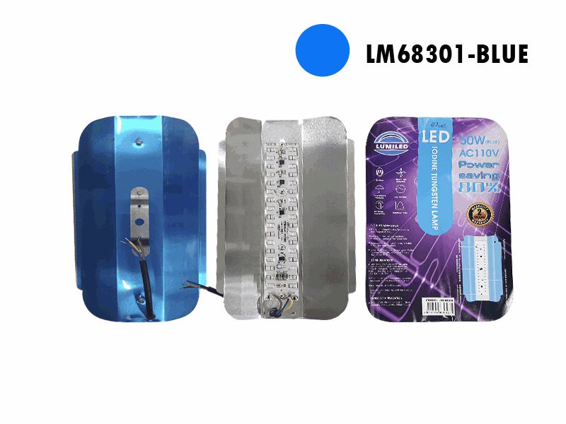 REFLECTOR LED LIVIANO 50W AZUL LUMILED 6-651