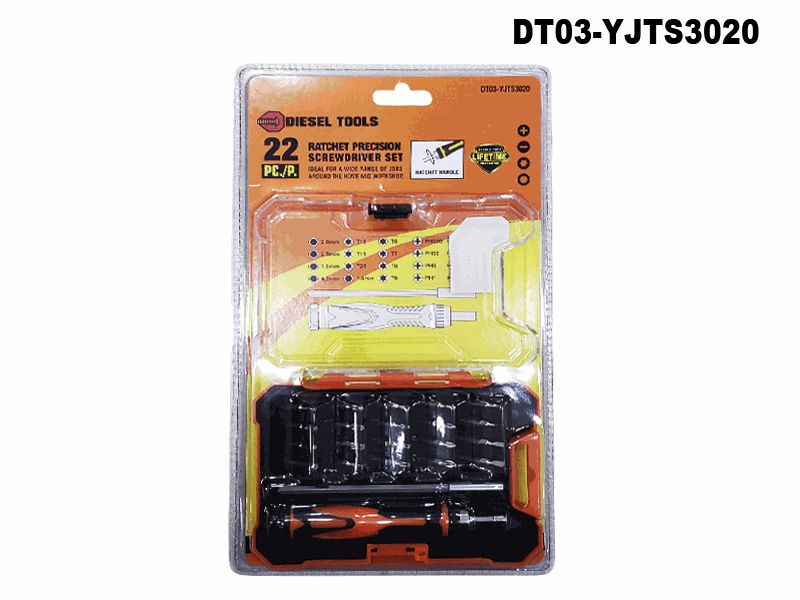 JUEGO DESTORNILLADOR 22 UNID DIESEL TOOL 6-675