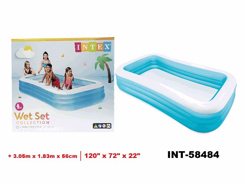 PISCINA INFL RECT 120x72x22 INTEX 6-682