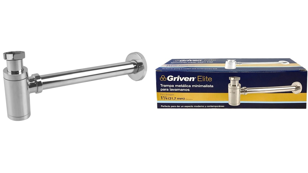 SIFON P/LAVAMANO METALICO GRIVEN ELITE 6-717