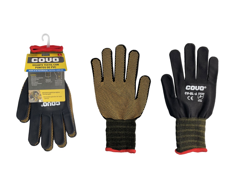 GUANTES PUNTOS PVC COVO PAR 6-722