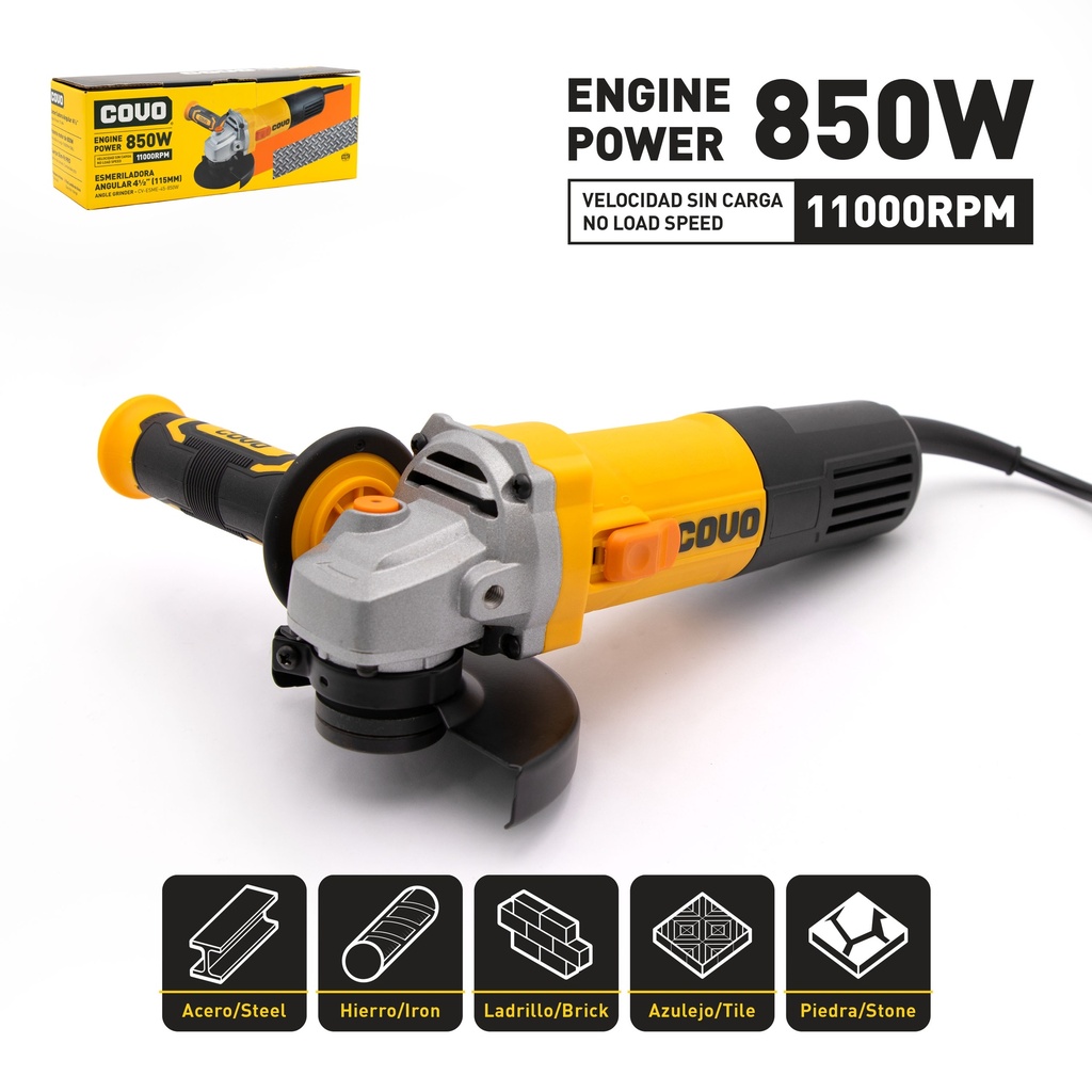 ESMERIL 4 1/2 x 850W COVO 6-765