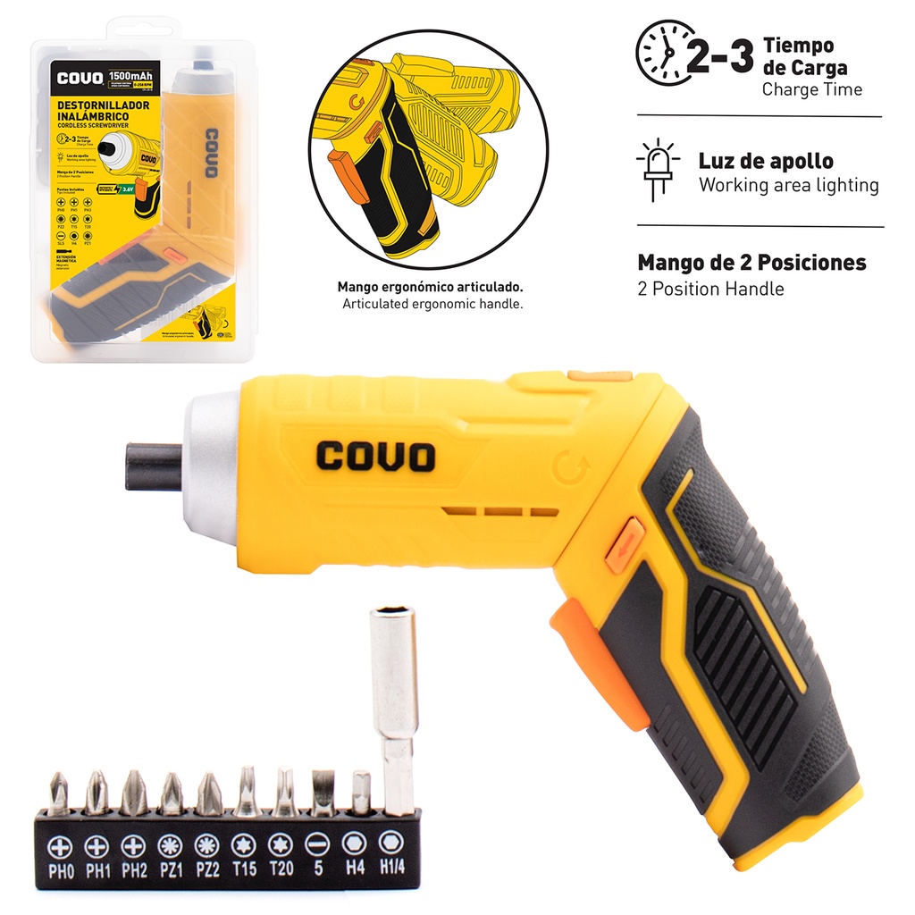 DESTORNILLADOR INALAMBRICO COVO 6-778