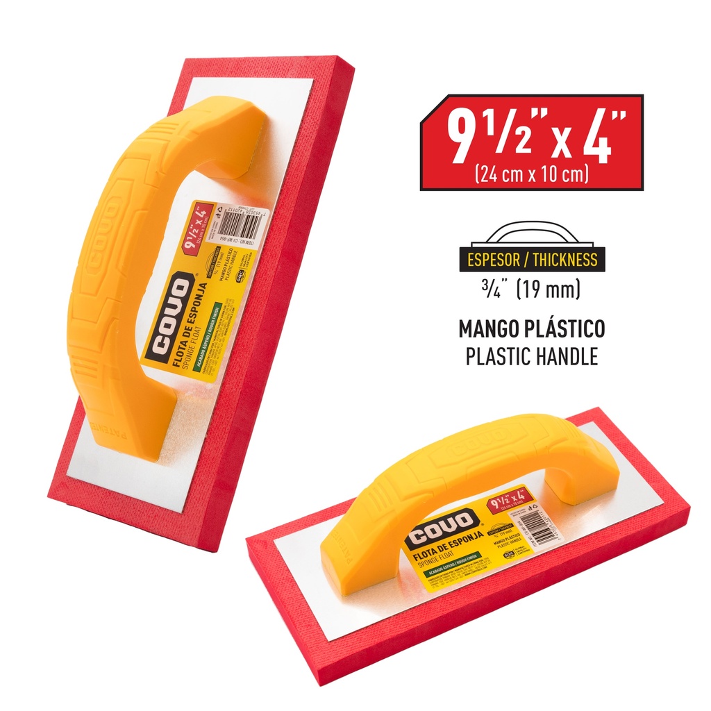 PALUSTRA ESPONJA 9 1/2" x 4" COVO 6-786