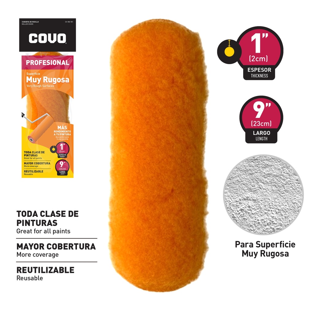 FUNDA MUY RUGOSA 9" COVO 6-796