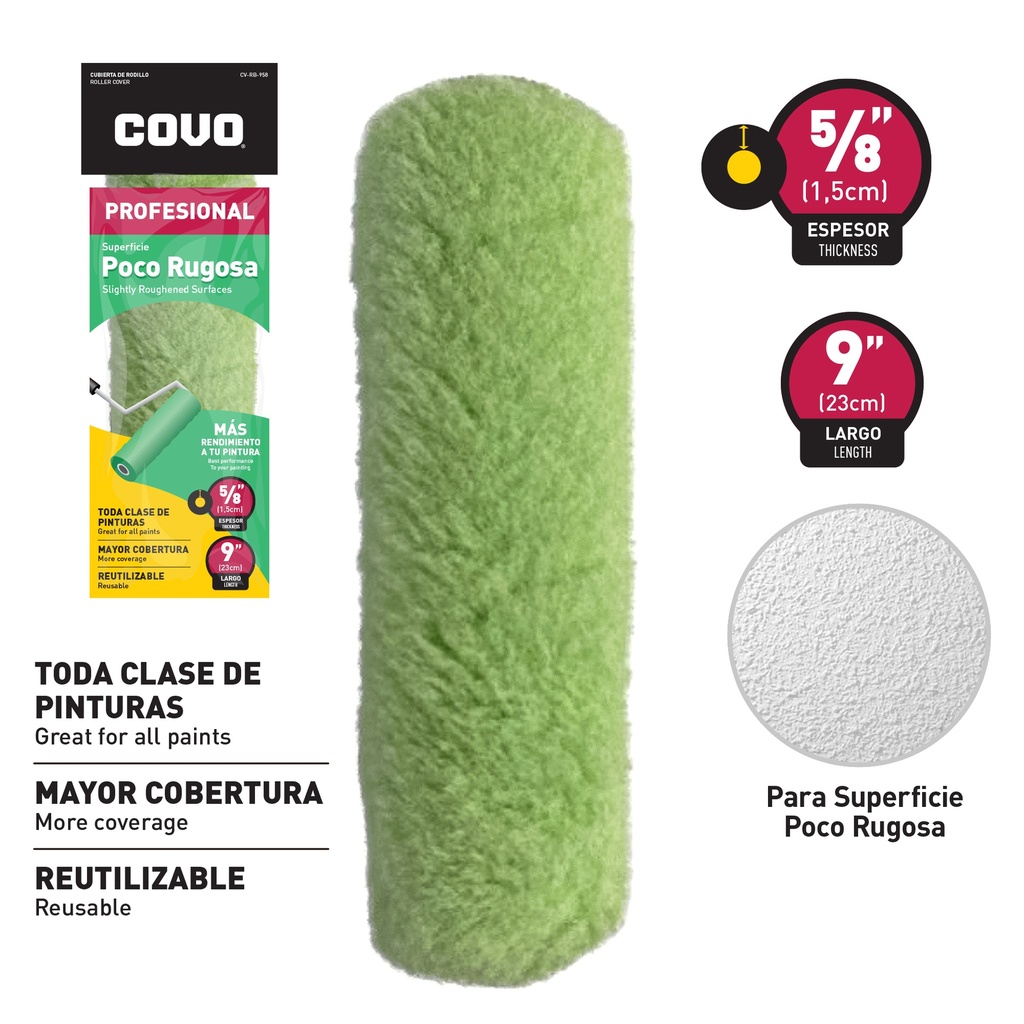 FUNDA POCA RUGOSA 9" COVO 6-797