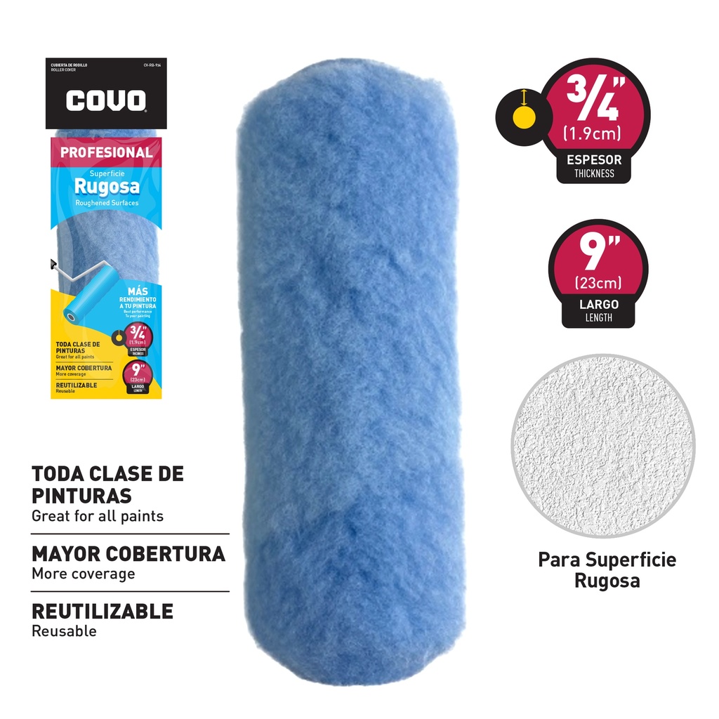 FUNDA RUGOSA 9" COVO 6-798