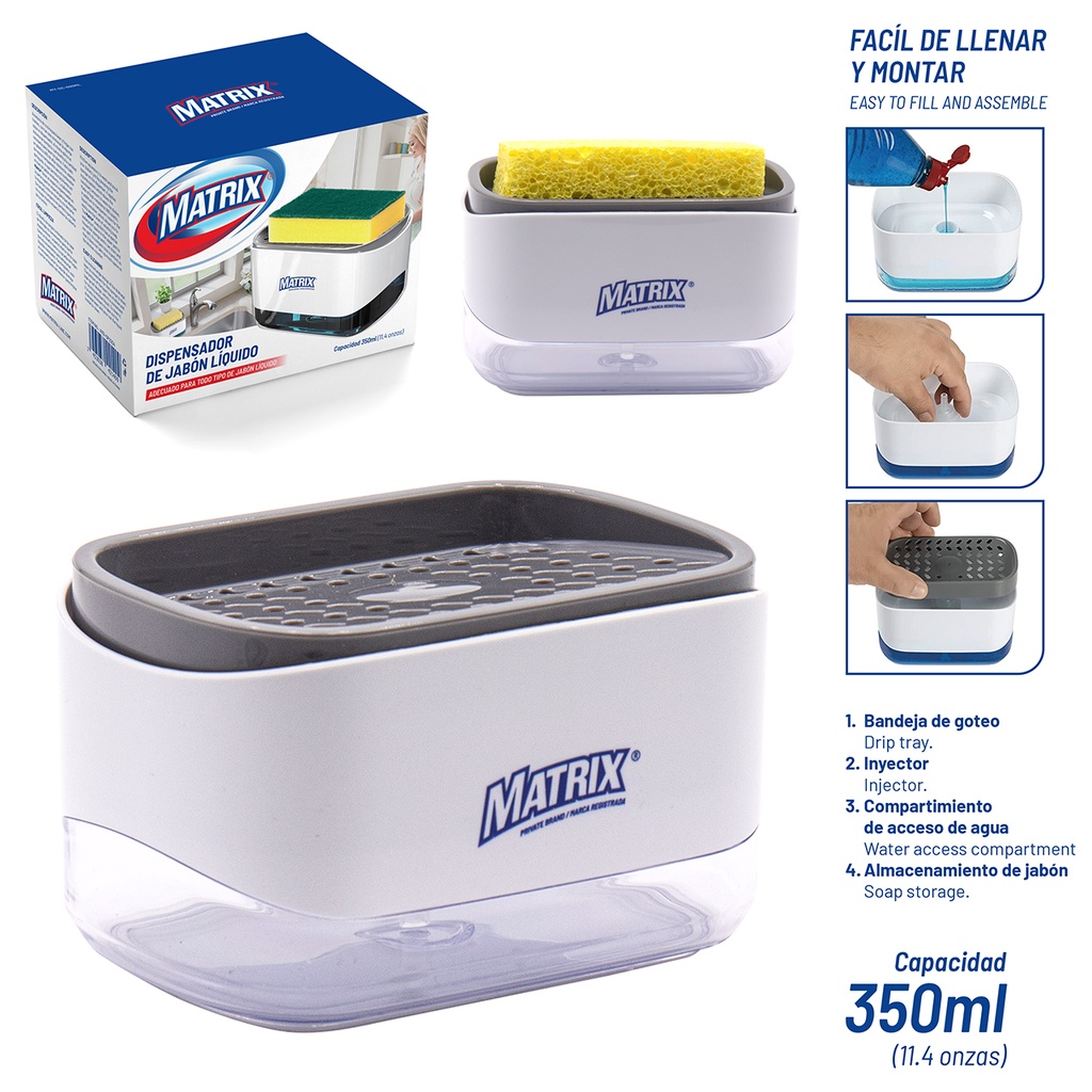 DISPENSADOR JABON MATRIX 6-837
