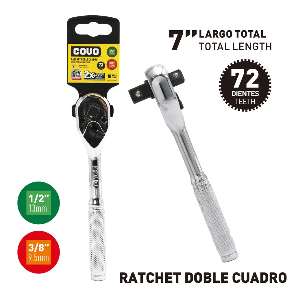 RATCHET 1/2" - 3/8" COVO 6-850