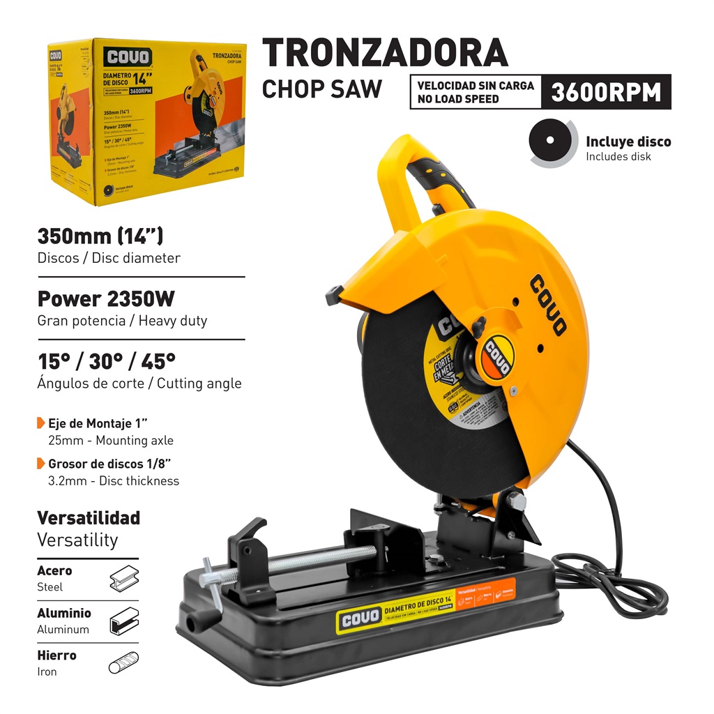 TRONZADORA 14" 2350W COVO 6-857