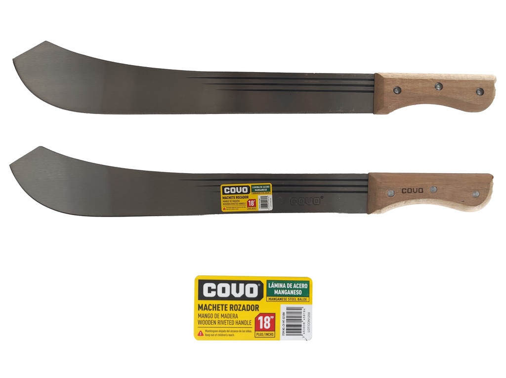 MACHETE ROZADOR 18" MANGO MADERA COVO 6-891