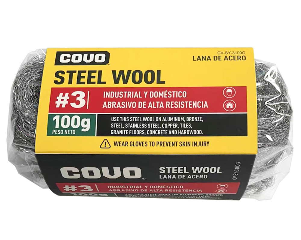 LANA DE ACERO NUM 3 100GR COVO 6-903