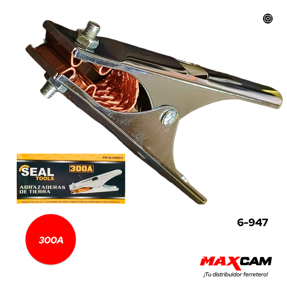 PINZA DE TIERRA 300 AMP SEAL TOOLS 6-947