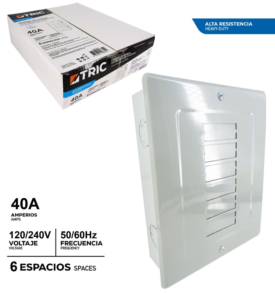 CAJA BREAKER EMPOTRAR 6 CIRCUITO TRIC 6-948
