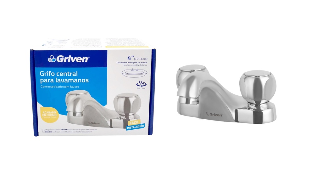 LLAVE LAVAMANO DOBLE METALICA GRIVEN 6-970