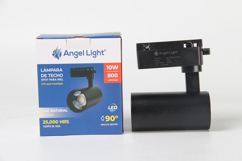 LAMPARA NEGRA P/RIEL x 10W ANGEL LIGHT 6-983