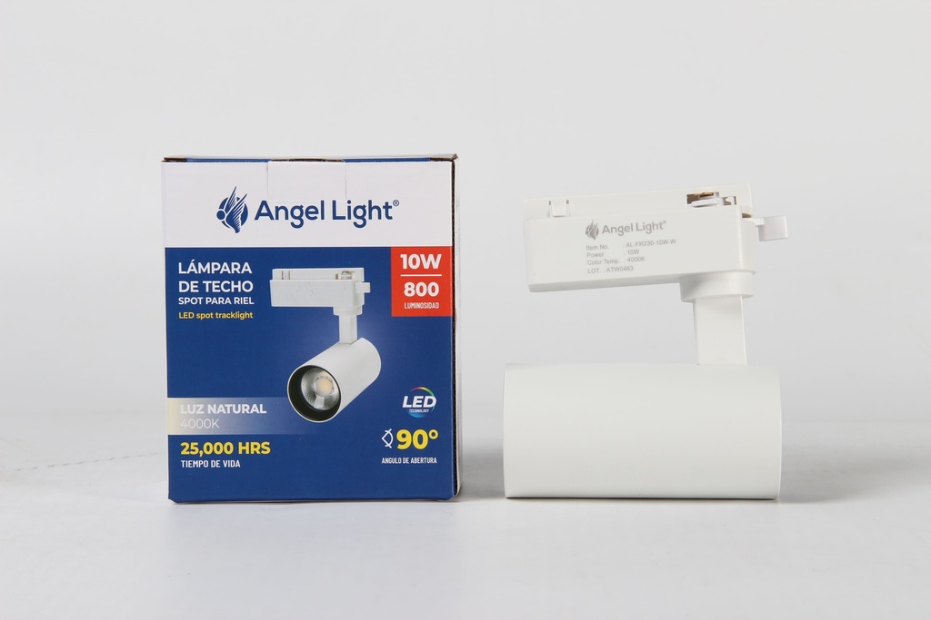 LAMPARA BLANCA P/RIEL x 10W ANGEL LIGHT 6-984