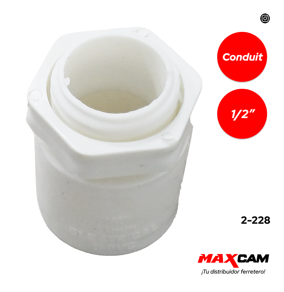 ADAPTADOR TERMINAL CONDUIT 1/2" FITCO 2-228
