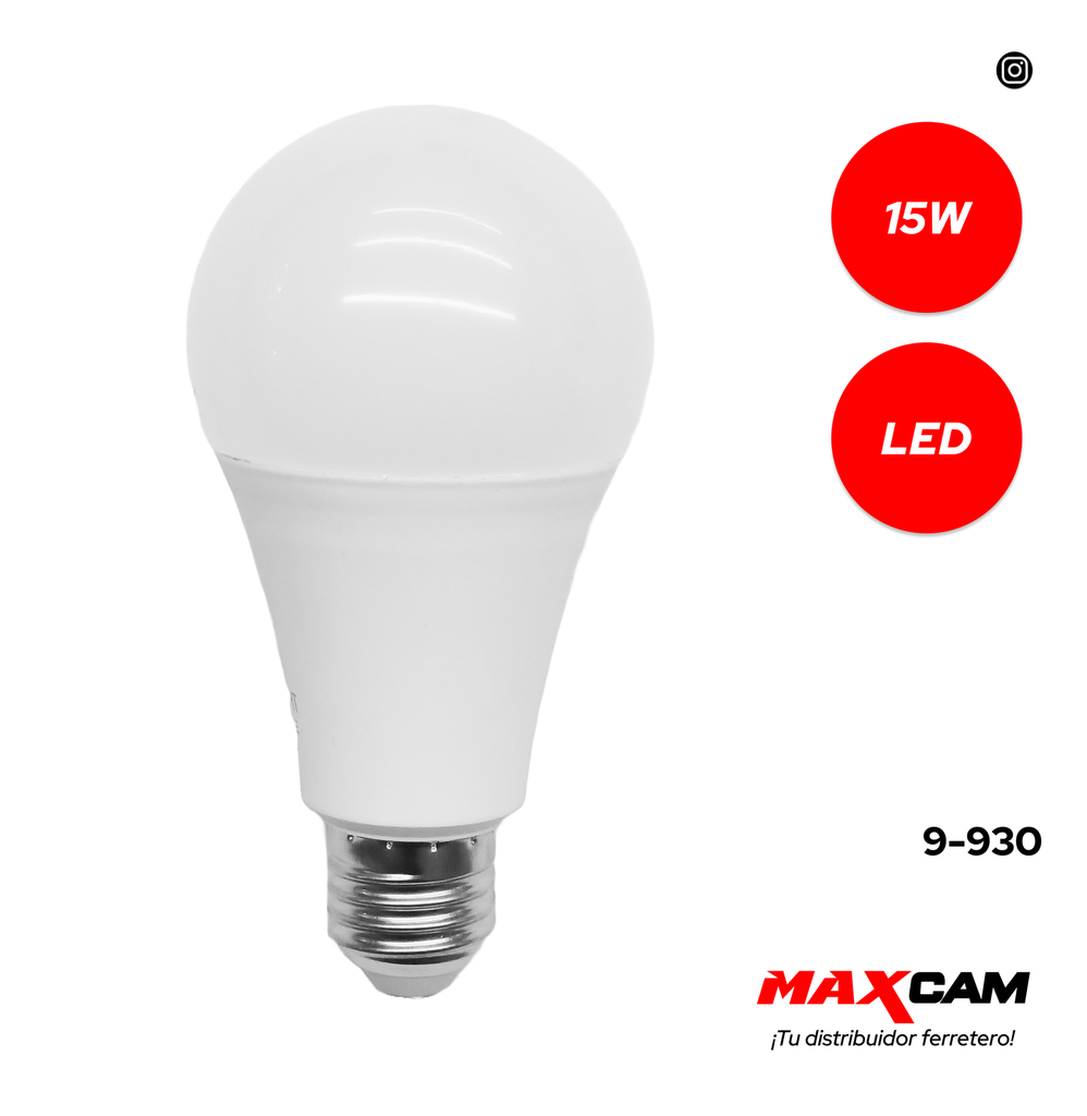 BOMBILLO BULBO LED 15W MAXI LIGHT 9-930
