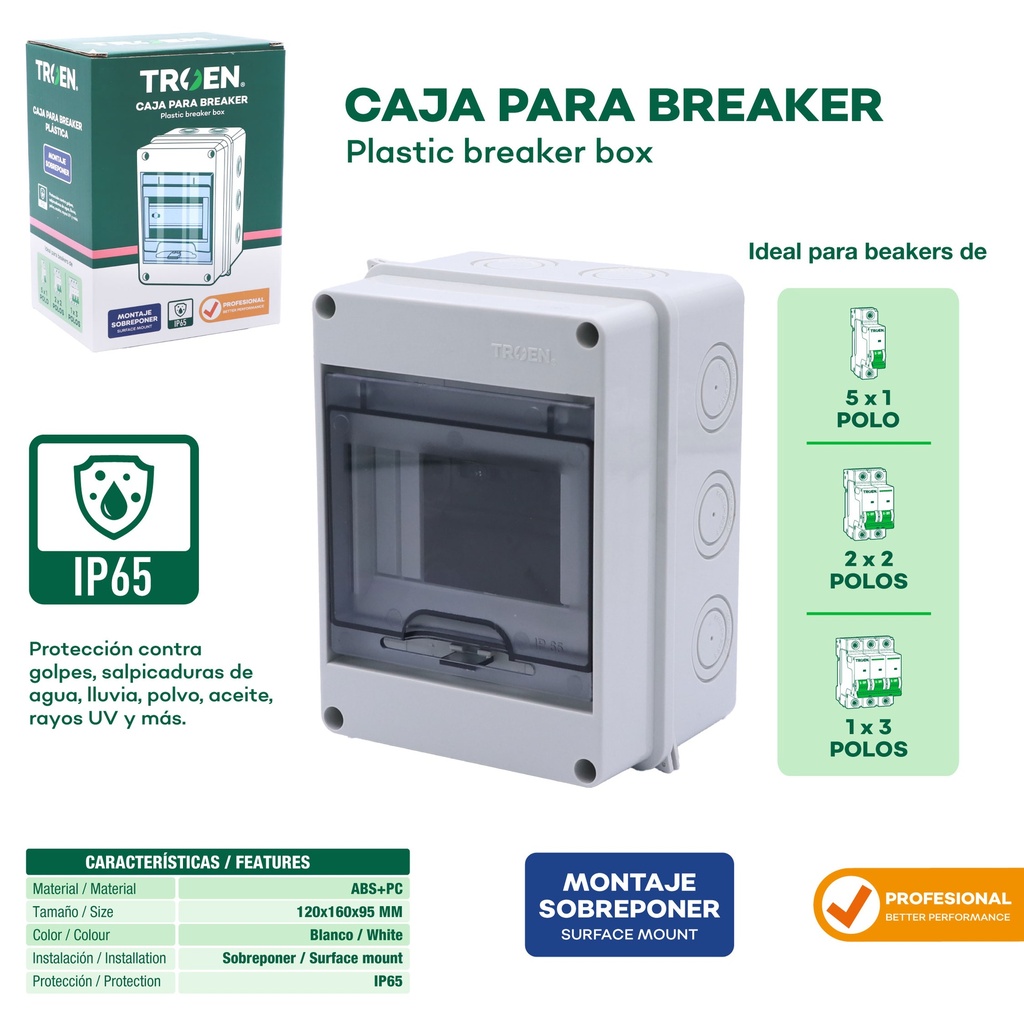 CAJA BREAKER SUPERF 5 CIRCUITO TROEN 10-254