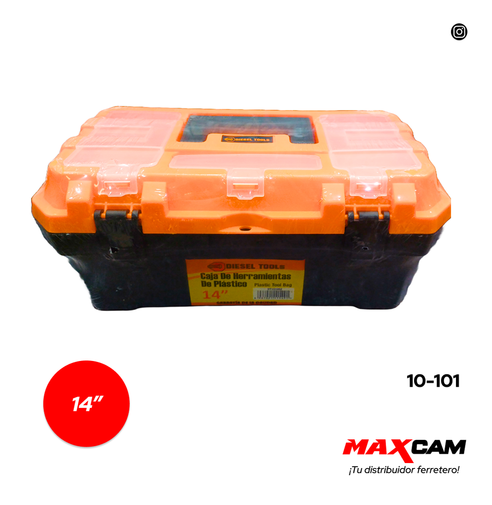 CAJA HERRAMIENTA x 14 PULG PLAST DIESEL TOOL 10-101