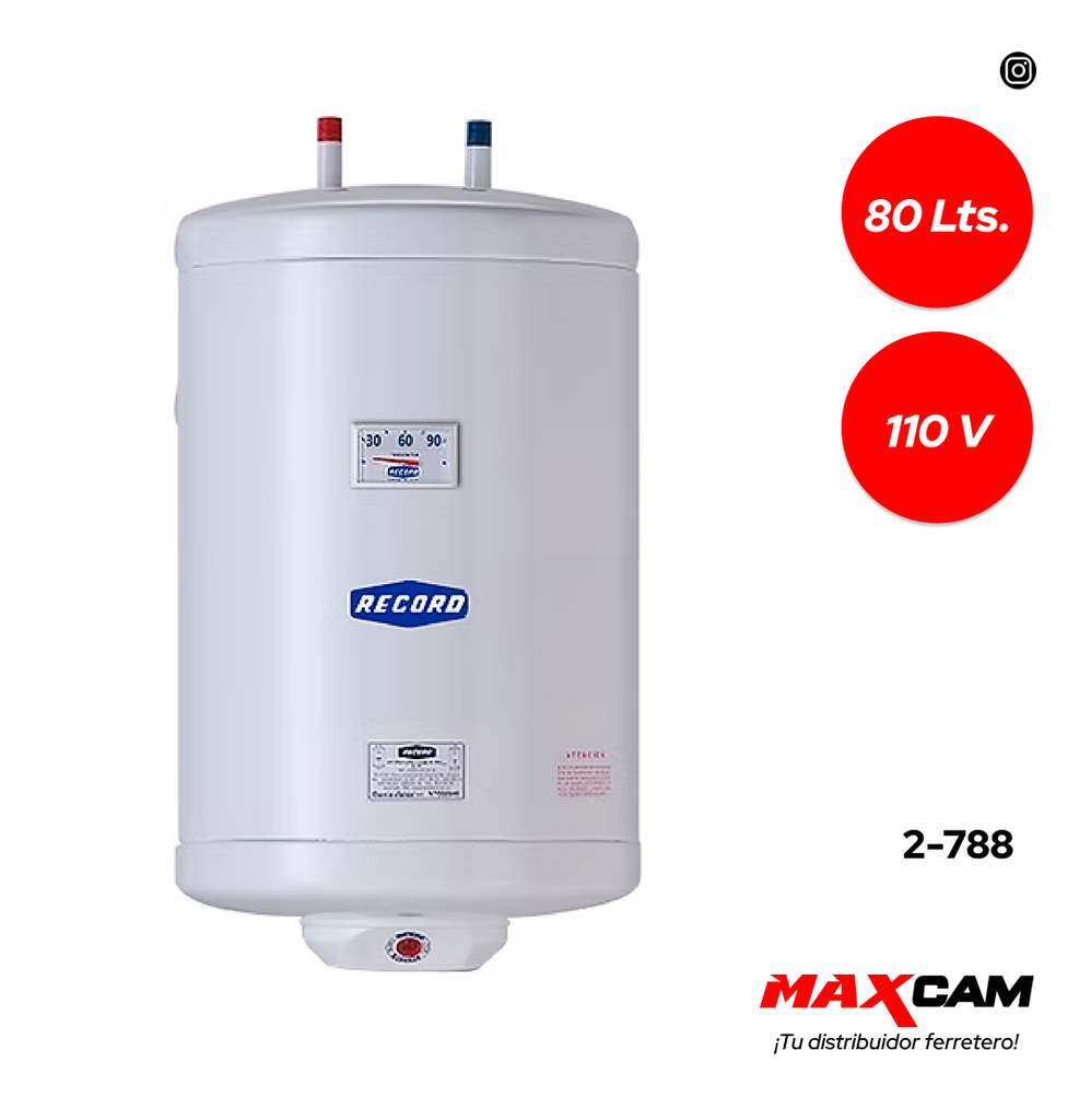 CALENTADOR RECORD 80 LTS 110V 2-788