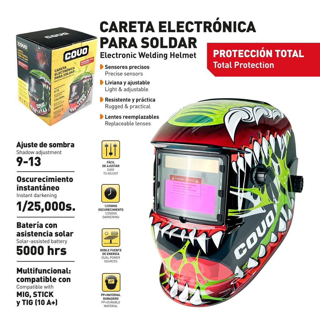 CARETA P/SOLDAR AUTOMATICA COVO 10-065