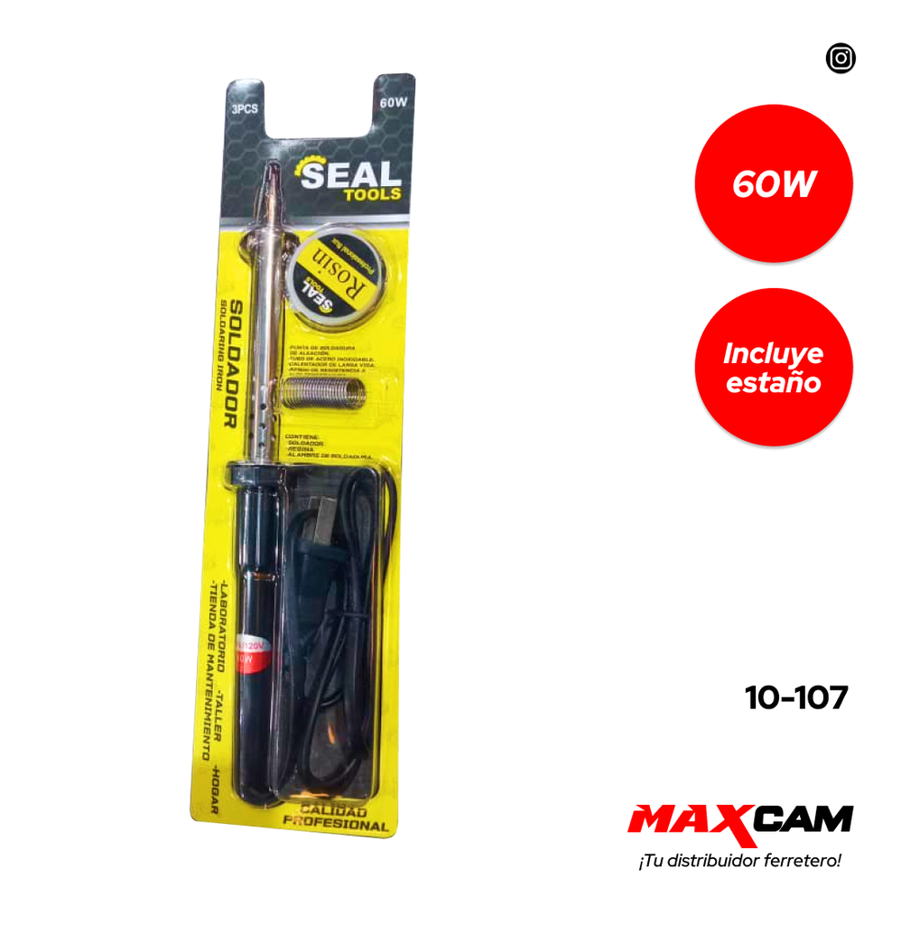 CAUTIN 60W + ESTAÑO SEAL TOOLS 10-107