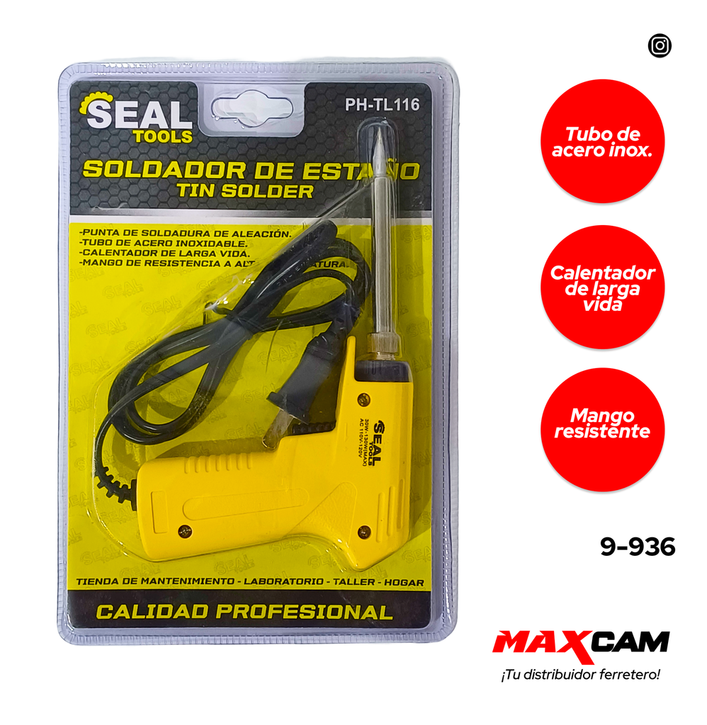 CAUTIN T/PISTOLA 30W SEAL TOOLS 9-936