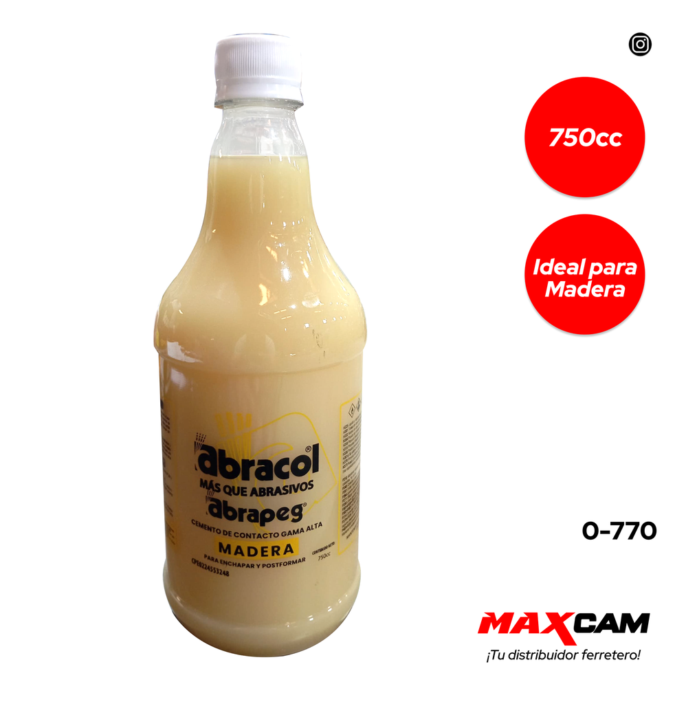 CEMENTO CONTACTO ALTA GAMA x 750cc ABRACOL 0-770