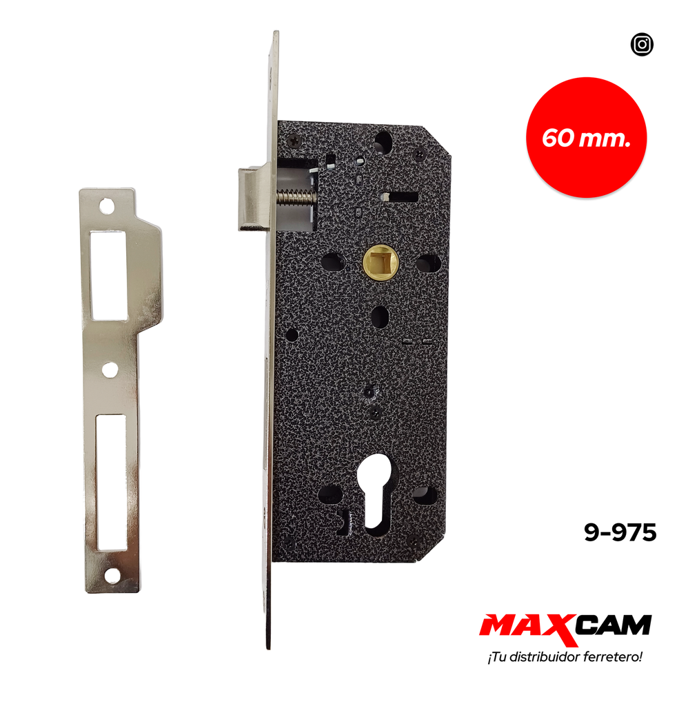 CERRADURA EMBUTIR 45MM MAXI TOOLS 9-975